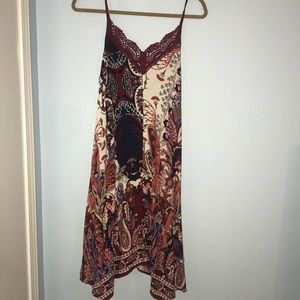 Paisley dress with lace detail!